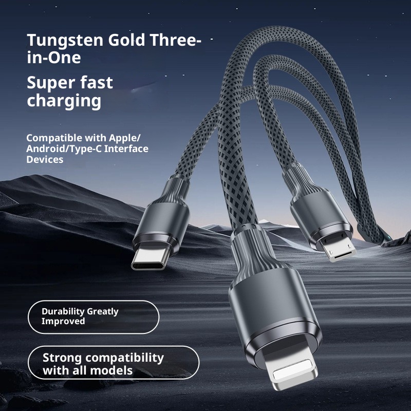 One-to-three Super Fast Charge Data Cable