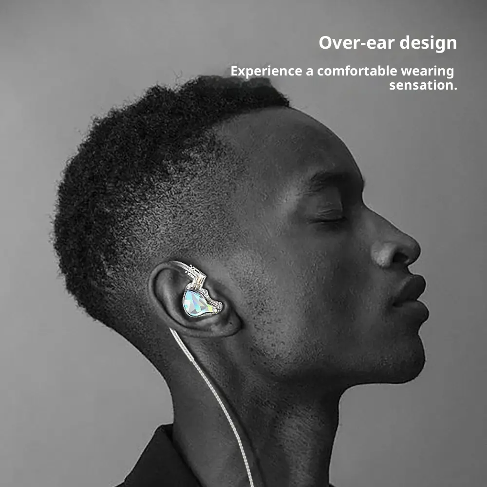 In-ear Tablet & Moving Coil Unit Wired HiFi Music Game Earphone