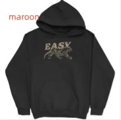 Drop-shoulder Sleeve Casual Sports Hoodie Sweater - Maroon - View 1