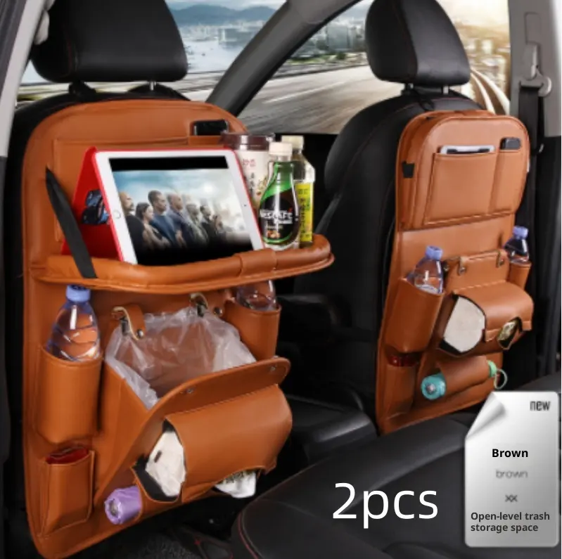 PU Leather Car Storage Bag Multifunction Seat