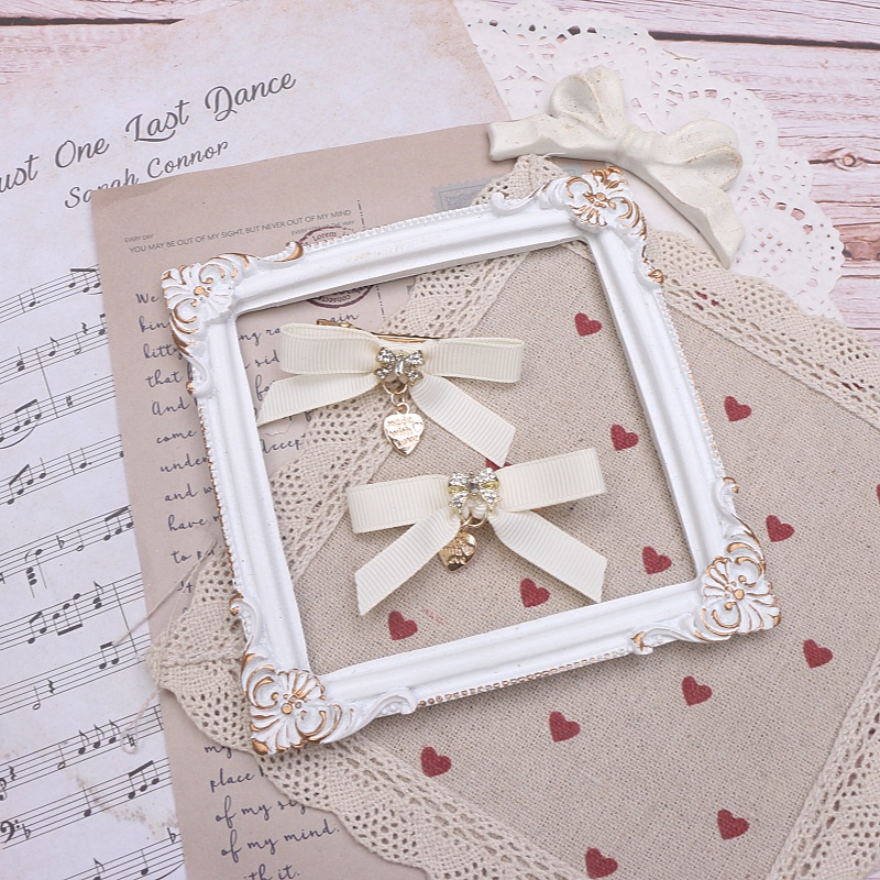 Sweet Cute Mass-produced Headdress Lace Bow Rhinestone