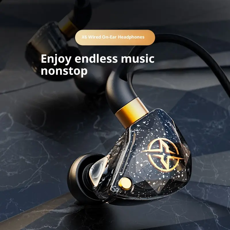 Sports Extra Bass Cellphone 3 M Lengthened Wired Headset For Anchor