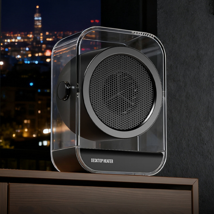 Souffleur d'air chaud de bureau 500 W silencieux 2 vitesses 7