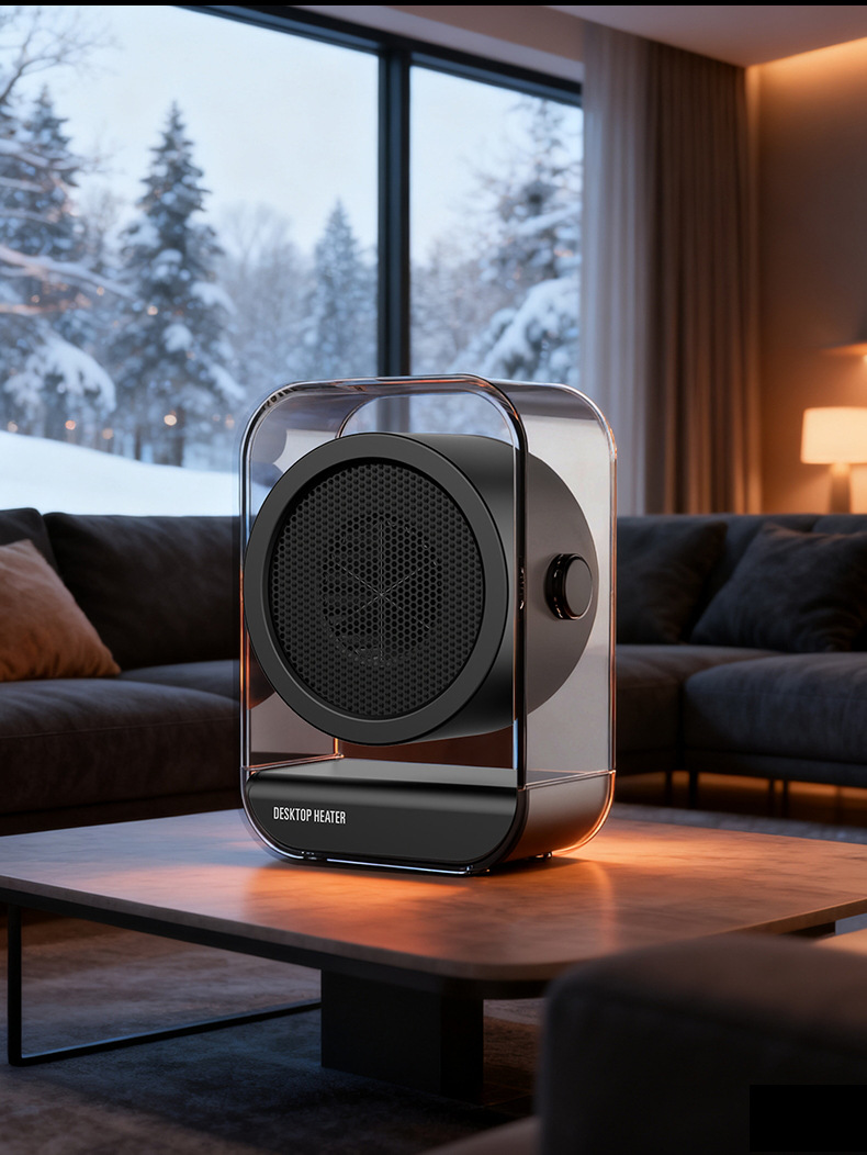 Souffleur d'air chaud de bureau 500 W silencieux 2 vitesses 3