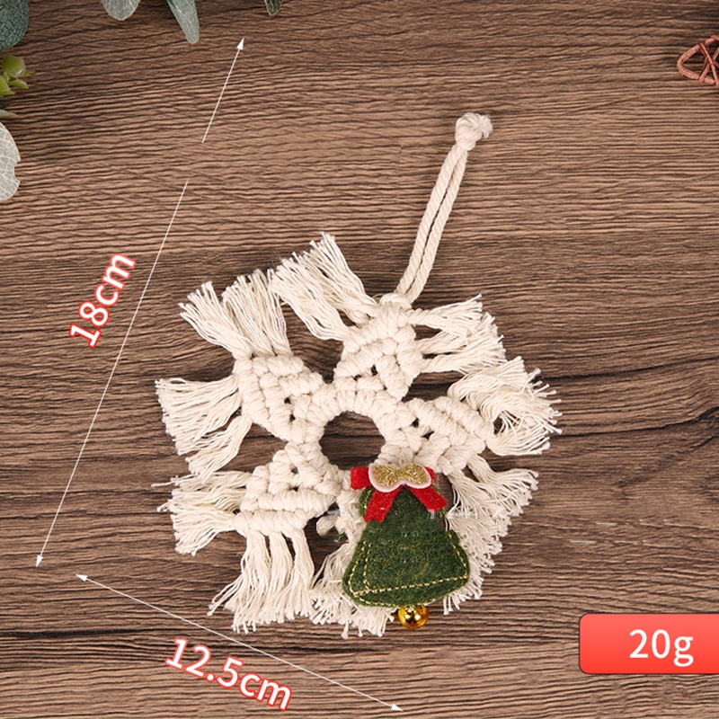 Christmas Tree Braided Pendant Wall Decorations Background Hand-woven