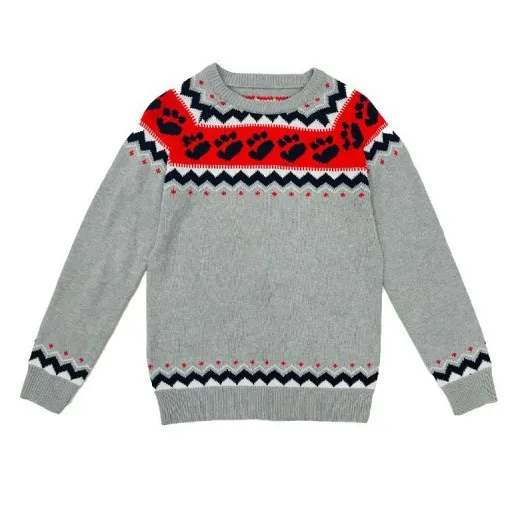 Women's Fashion Round Neck Multicolor Loose Leisure Pullover Knitwear Sweater Hand Shaped Brush - Shop at LoveMi