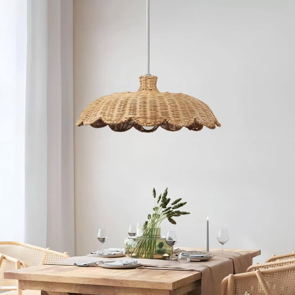 Hotel Homestay Retro Bamboo Lamp