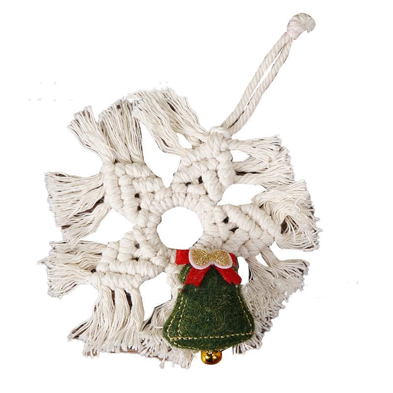 Christmas Tree Braided Pendant Wall Decorations Background Hand-woven