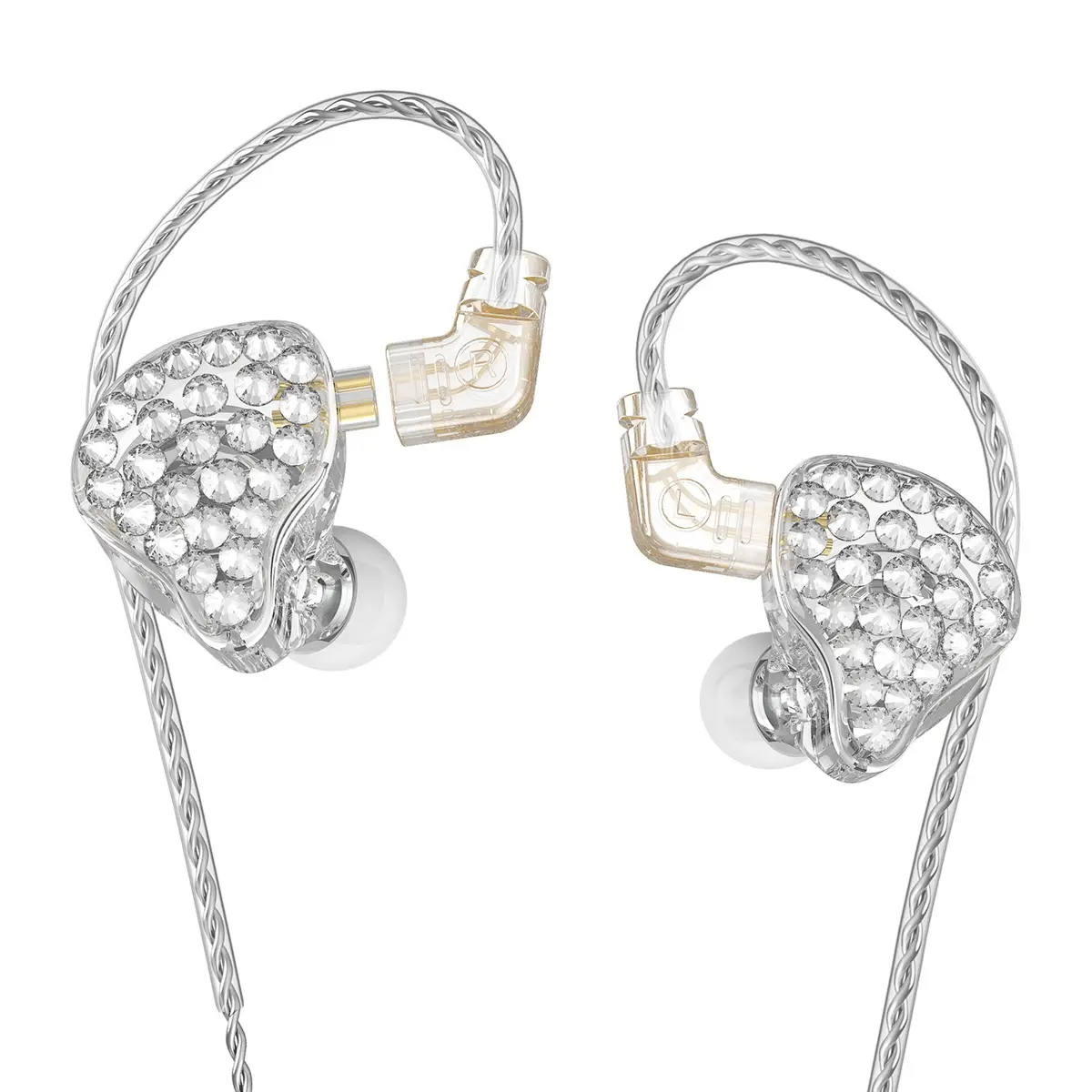 Girls With Diamond Wired Earphone In-ear Back Winding