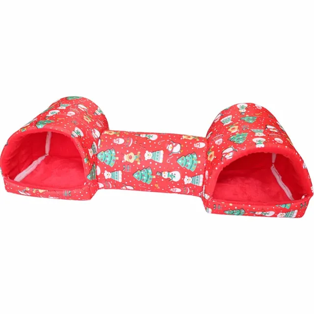 Hamster Nest Warmth Retention Material Pet Villa Red Snowman - Shop at LoveMi