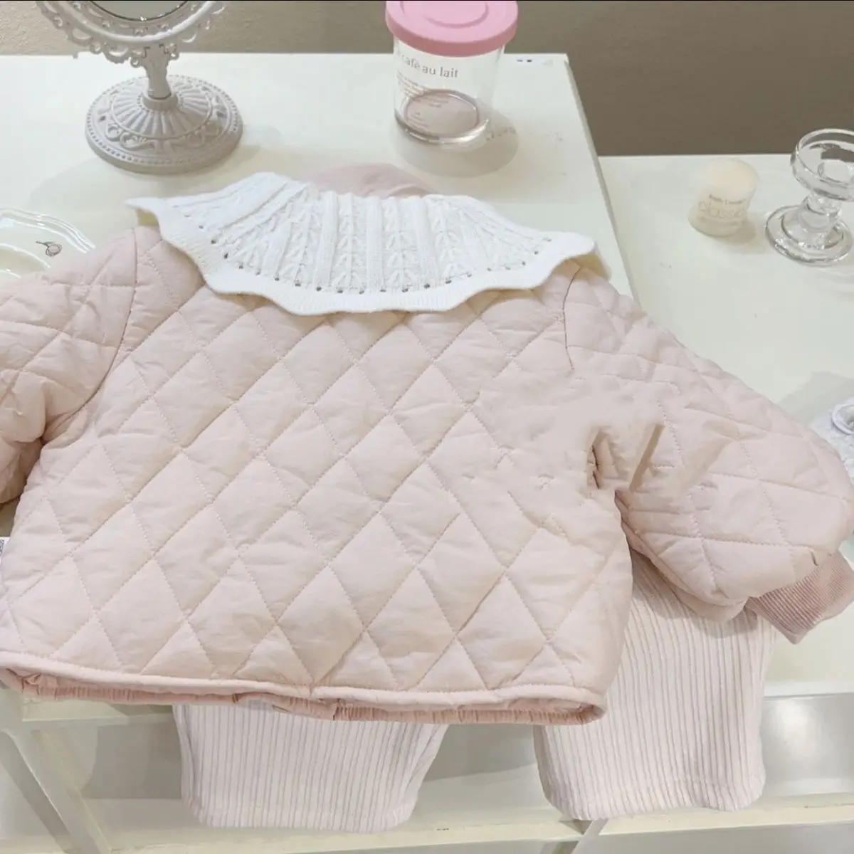 Girls'cotton-padded Clothes Coat New Winter Clothes Quilted Winter