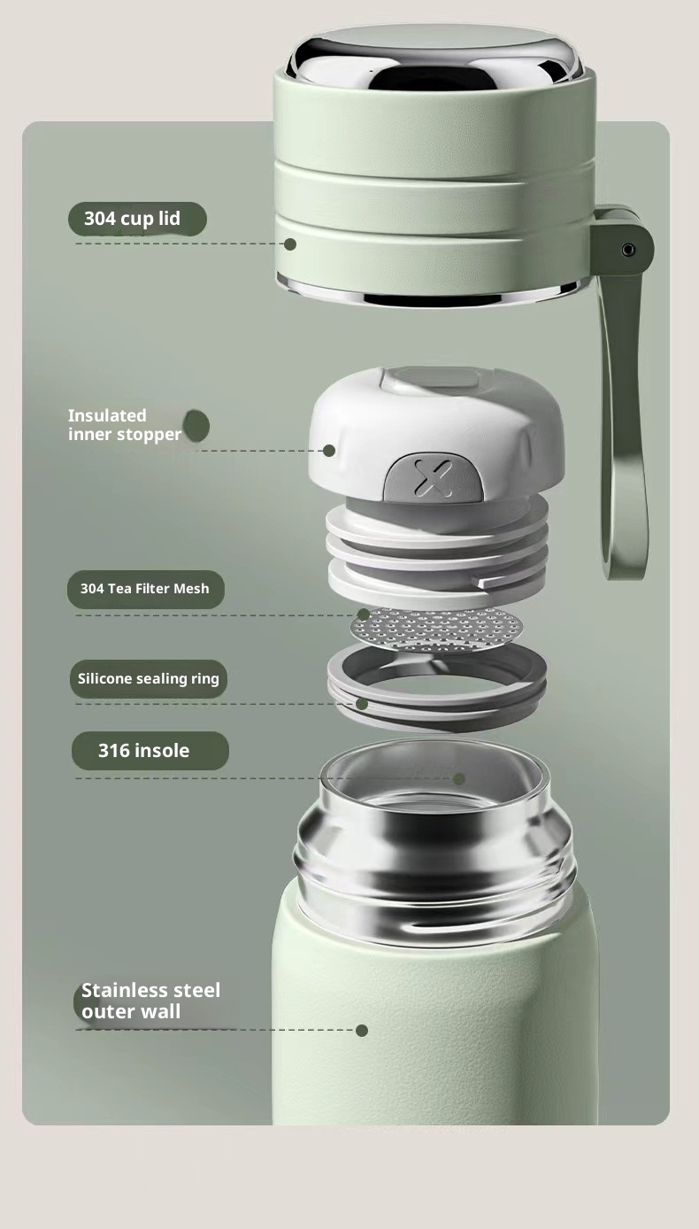 316 Stainless Steel Food Grade Cup Tea And Water Separation