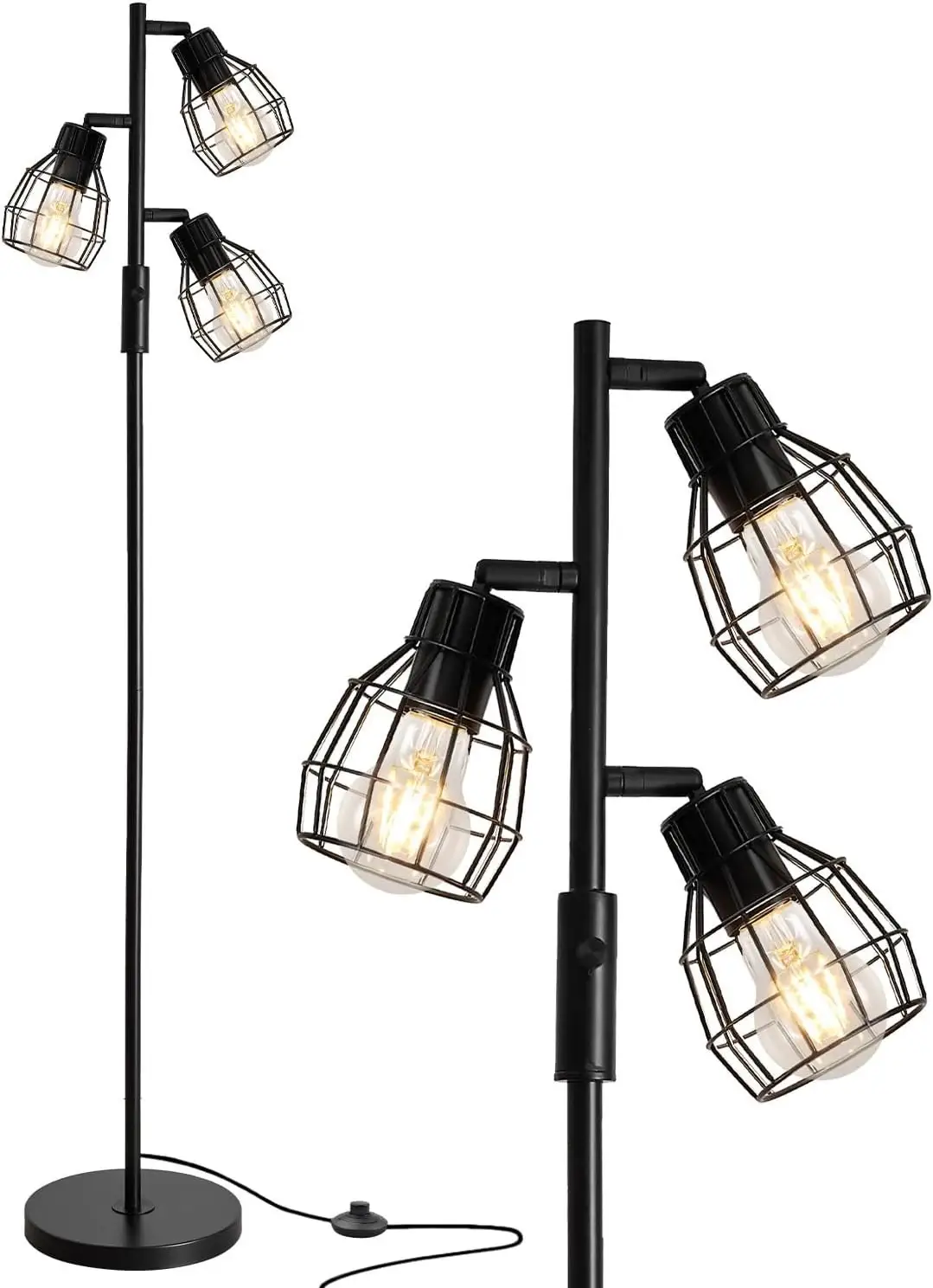 Bedside Lamp LED American Country Retro USB