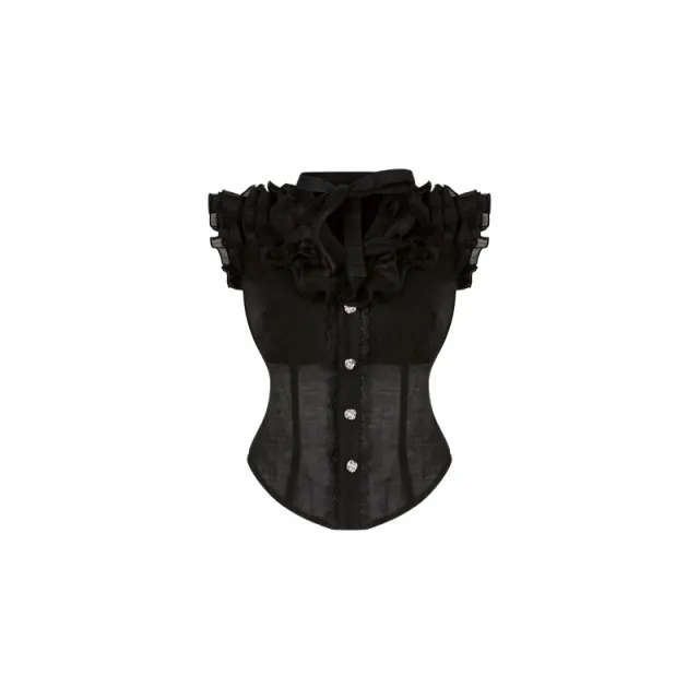 Summer Women's Black Micro Transparent Top Black Lace Cake Dress Shawl Top - Shop at LoveMi