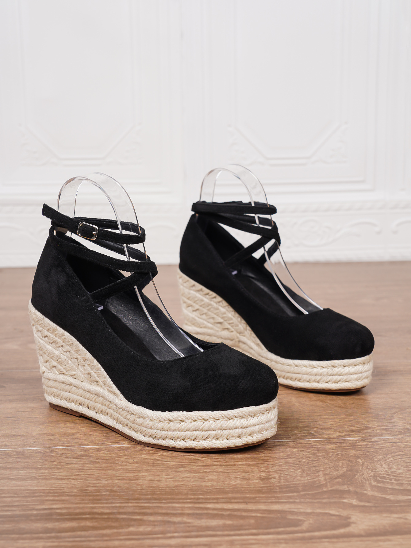 Boho Woven Wedge Heels