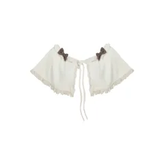 Apricot Knitted Top Brown Hip Skirt Shawl - Shawl - View 1