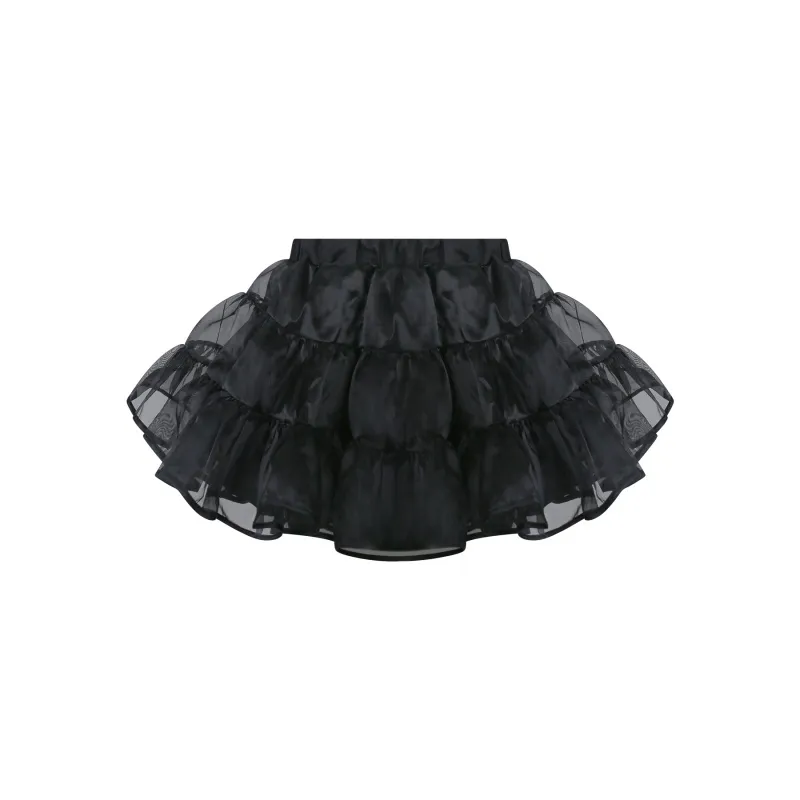 Summer Polka Dot Top With Bowcat's Paw Polka Dot Suspender Skirt Crinoline - Crinoline-S