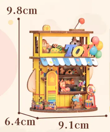 Box Talk Corner House Mini House Building Block Puzzle Creative Miniature Model