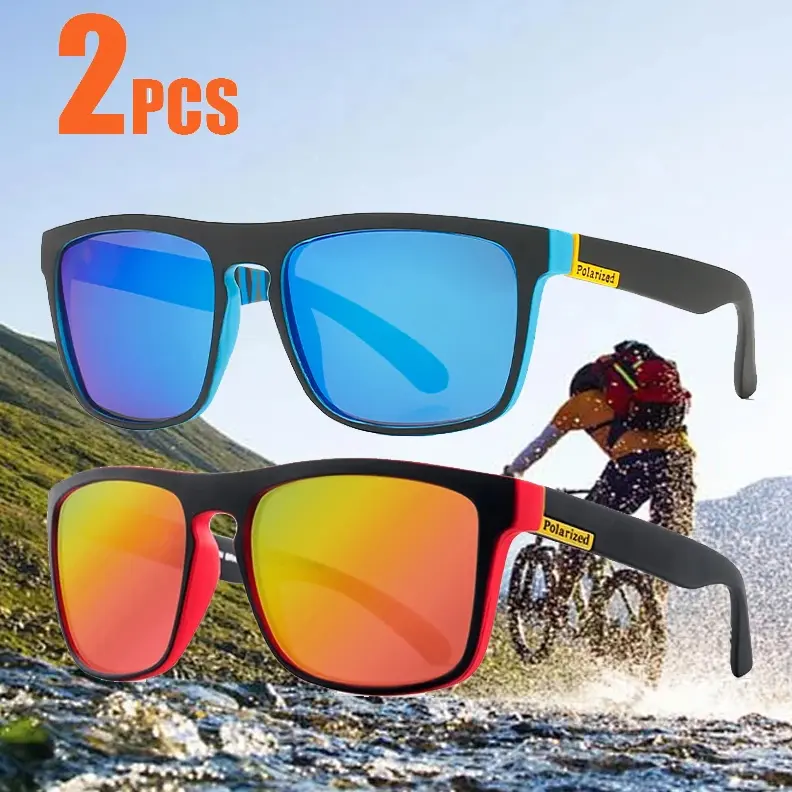 Polarized Cycling Sports Sunglasses Anti-UV Driving Mirror Men