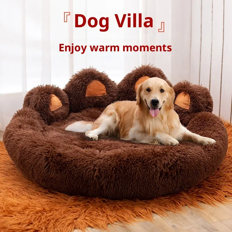 Plush Kennel Thickened Pet Bed Large Mat