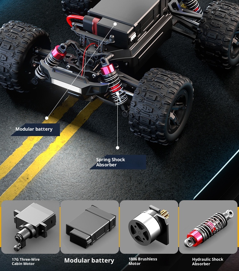 Four-wheel Drive Off-road Brushless Remote Control Car