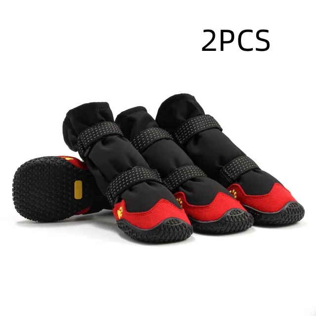 Soft soled No Heel Slippage Medium Large Dog Shoes Black Cloth Red Shoes Head - Shop at LoveMi