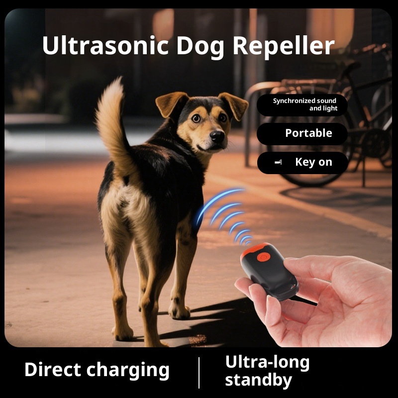 Mini Ultrasonic Dog Dispeller Training Dogs And Cats Artifact Bark Stopper Dog Driving Scare Dog Cat Outdoor Self-defense Anti-dog Calling