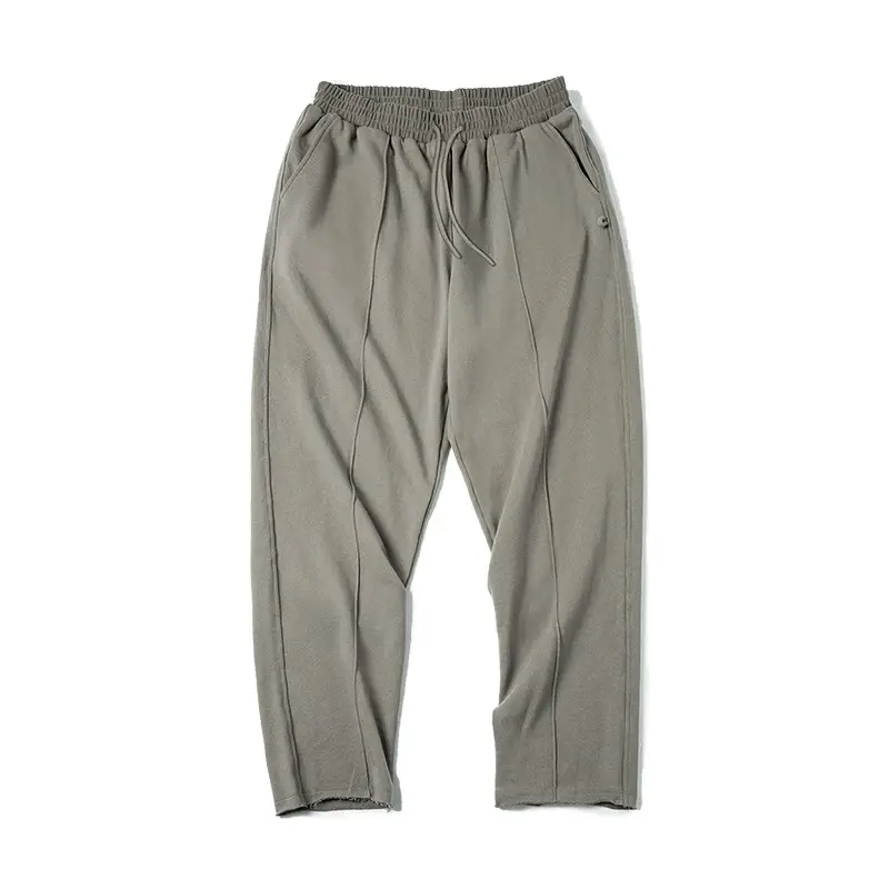 Marden Tooling Retro Tapered 3D Cutting Hemming Knitted Sweatpants