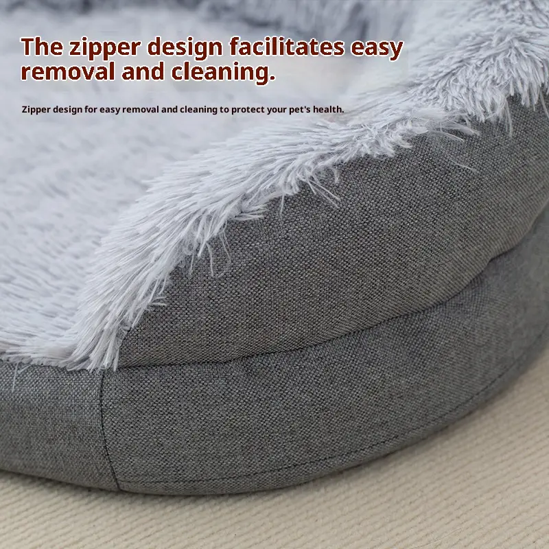 Winter Warm Pet Plush Large Kennel