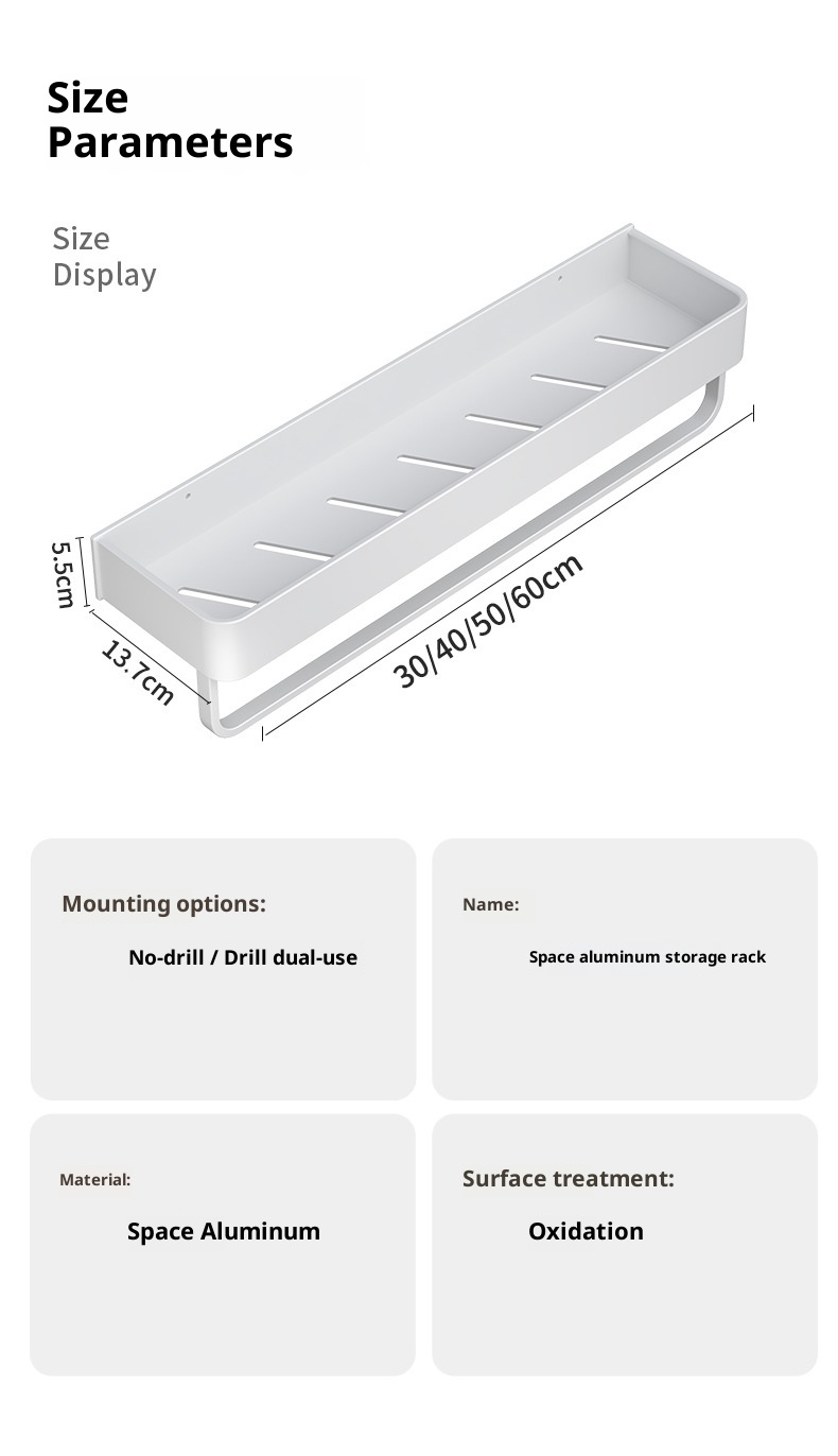 Bathroom Rack Punch-free Wall Hanging