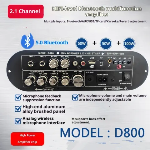 21 Channel Bluetooth Digital Amplifier Board High and Low
