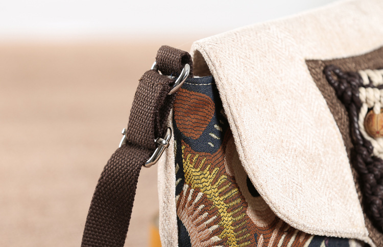 Ethnic Pattern Saddle Bag