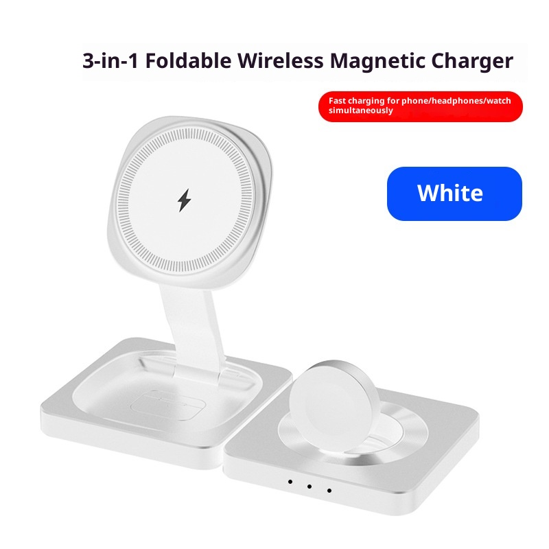 Three-in-one Wireless Magnetic Fast Charger