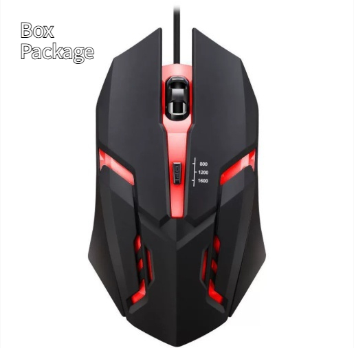 Wired Mouse Computer E-sports Colorful Breathing Light Luminous USB Office Gaming
