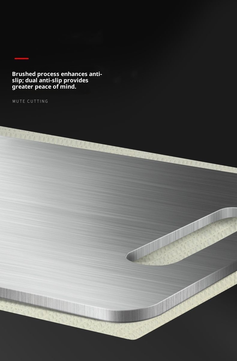 Mildew-proof Stainless Steel Double-sided Cutting Board Household