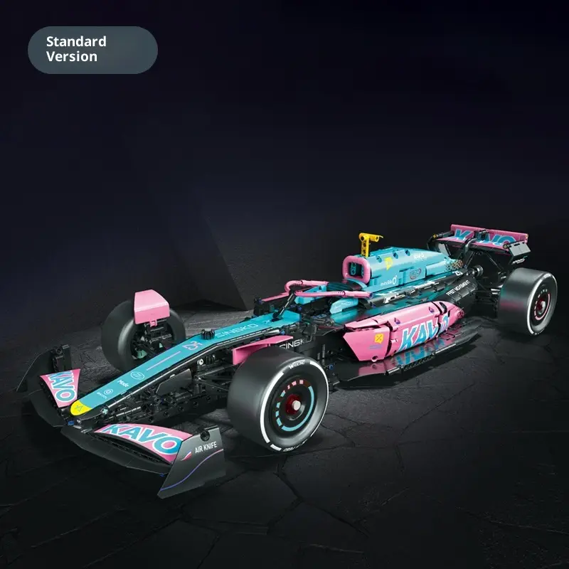 Mechanical F1 Formula Racing Building Blocks Sports Car Cool Model