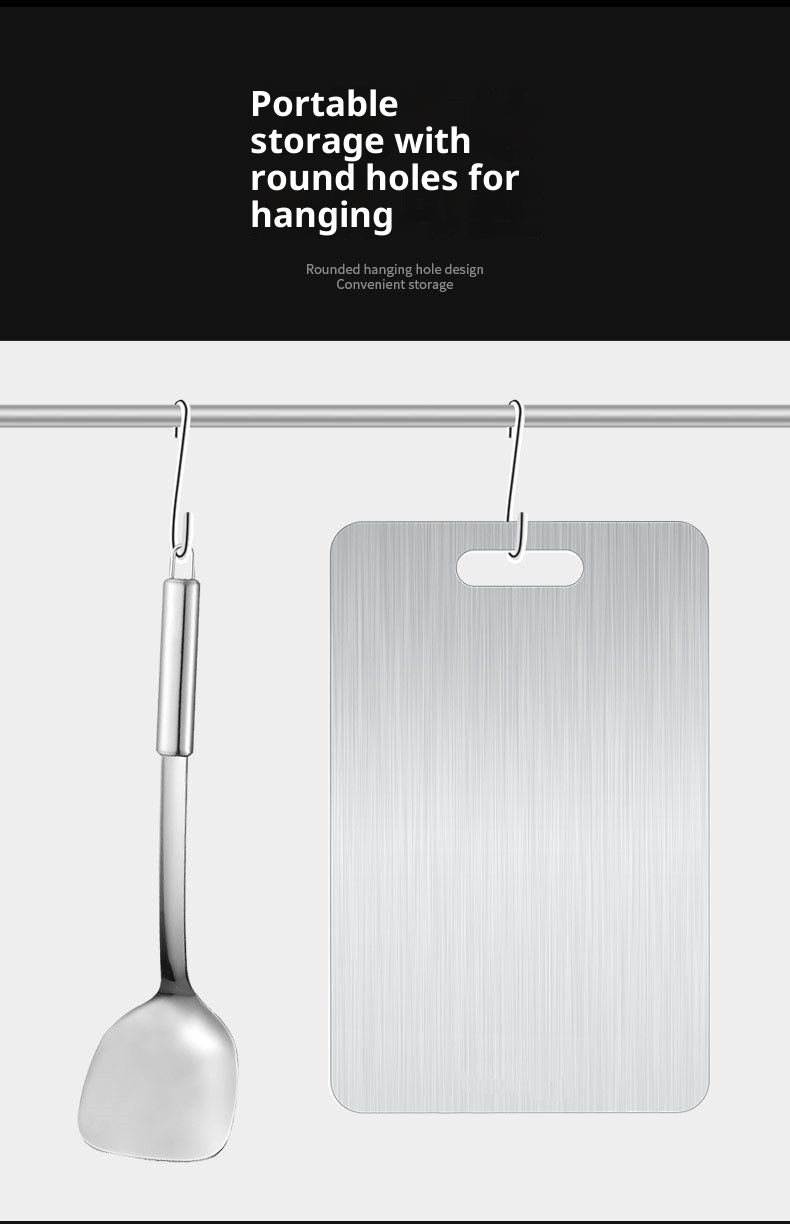 Mildew-proof Stainless Steel Double-sided Cutting Board Household