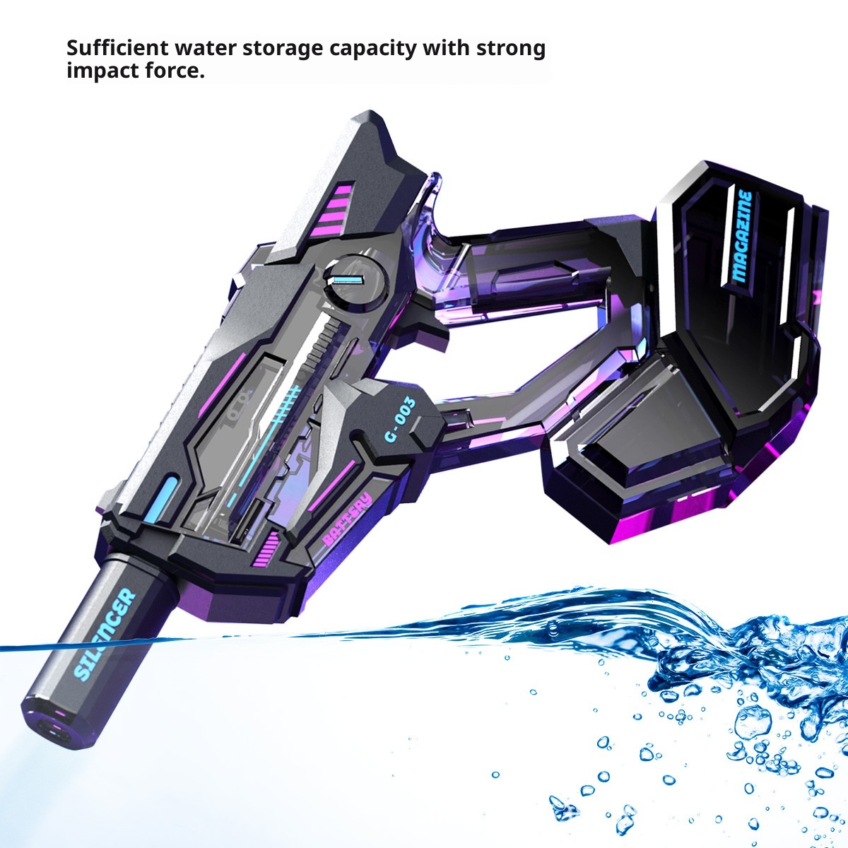 Water Gun Automatic Absorbent Continuous Hair Children's Summer Outdoor Water Toys - Image 1