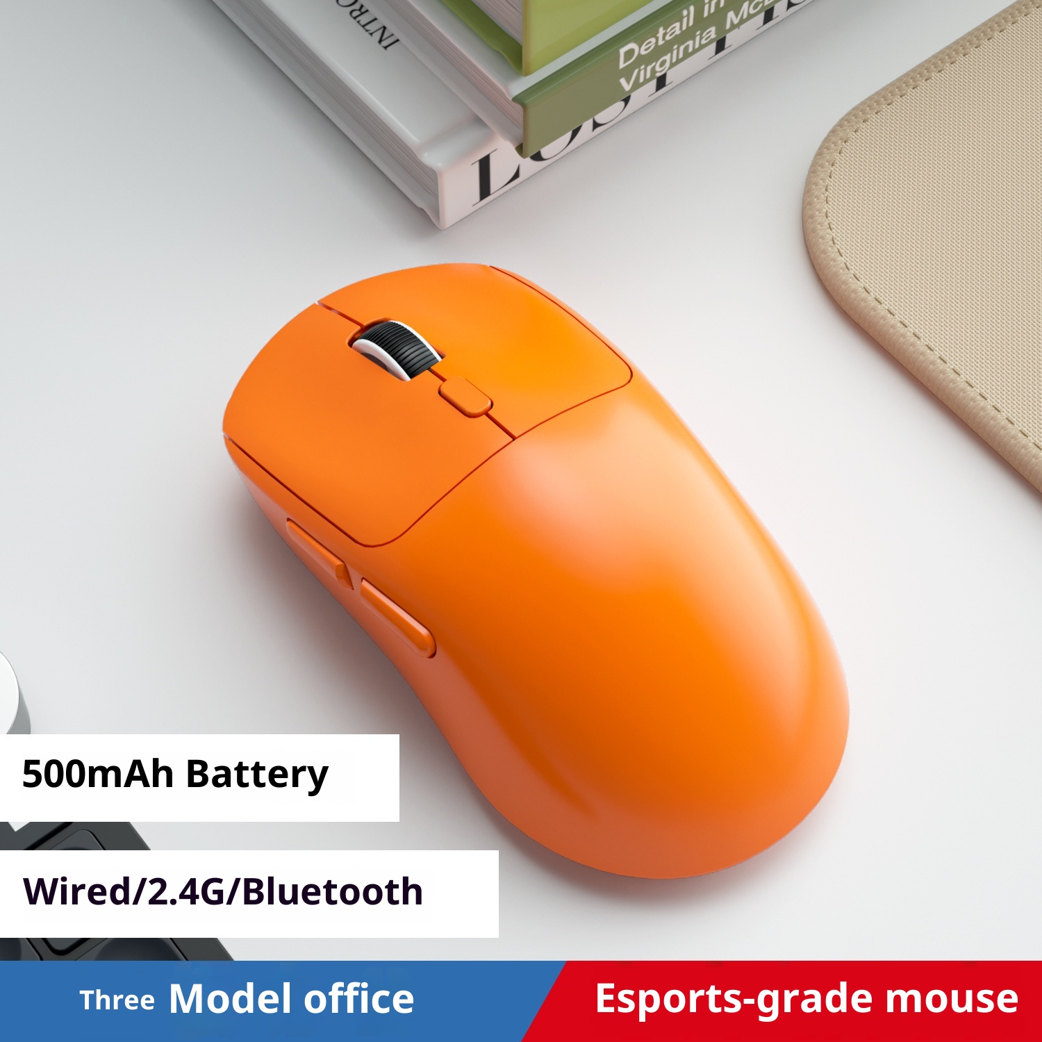 Bluetooth Wired Three-model Mouse Office Notebook Game Multi-color Mute Wireless Mouse 12