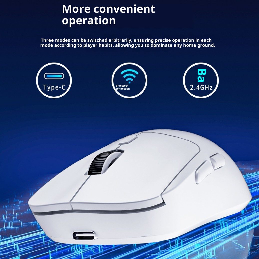 Bluetooth Wired Three-model Mouse Office Notebook Game Multi-color Mute Wireless Mouse