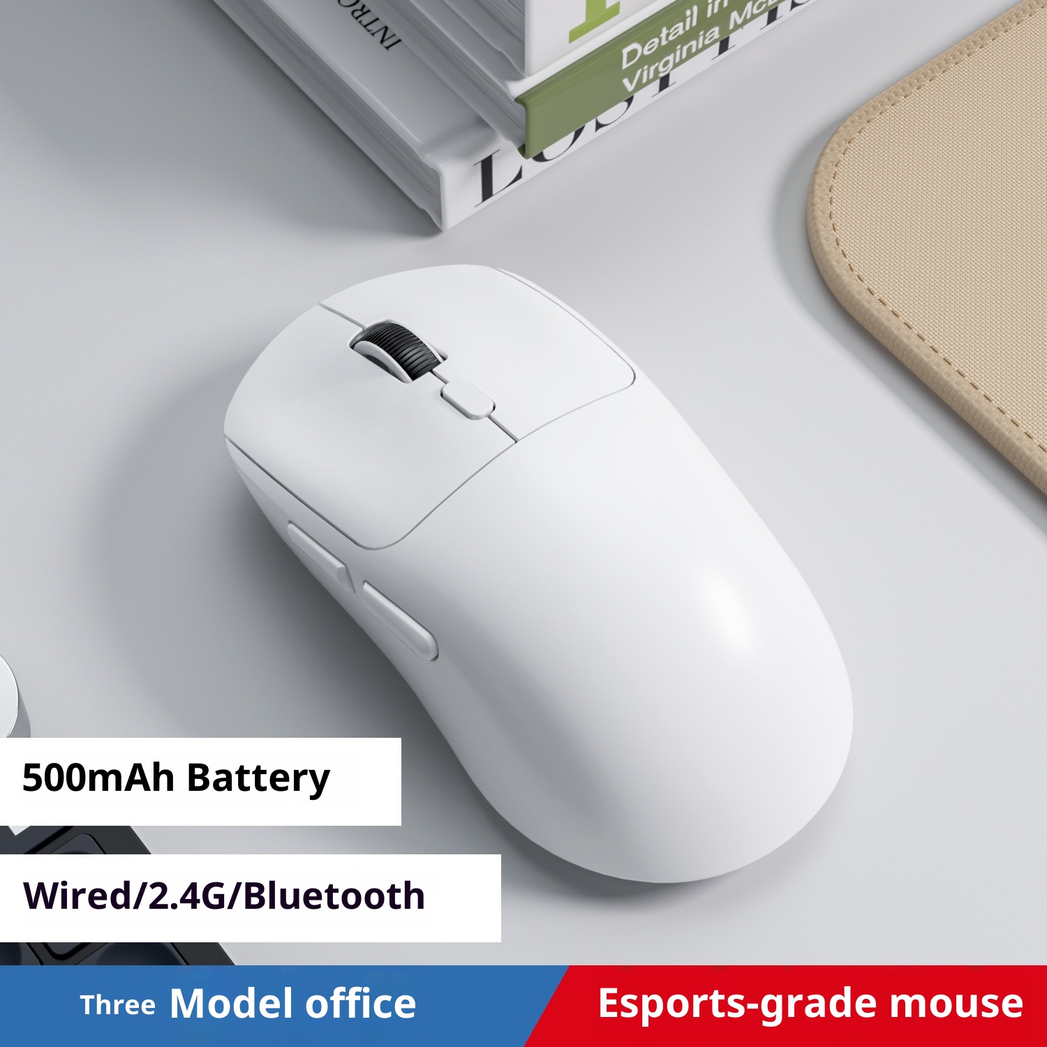 Bluetooth Wired Three-model Mouse Office Notebook Game Multi-color Mute Wireless Mouse 10