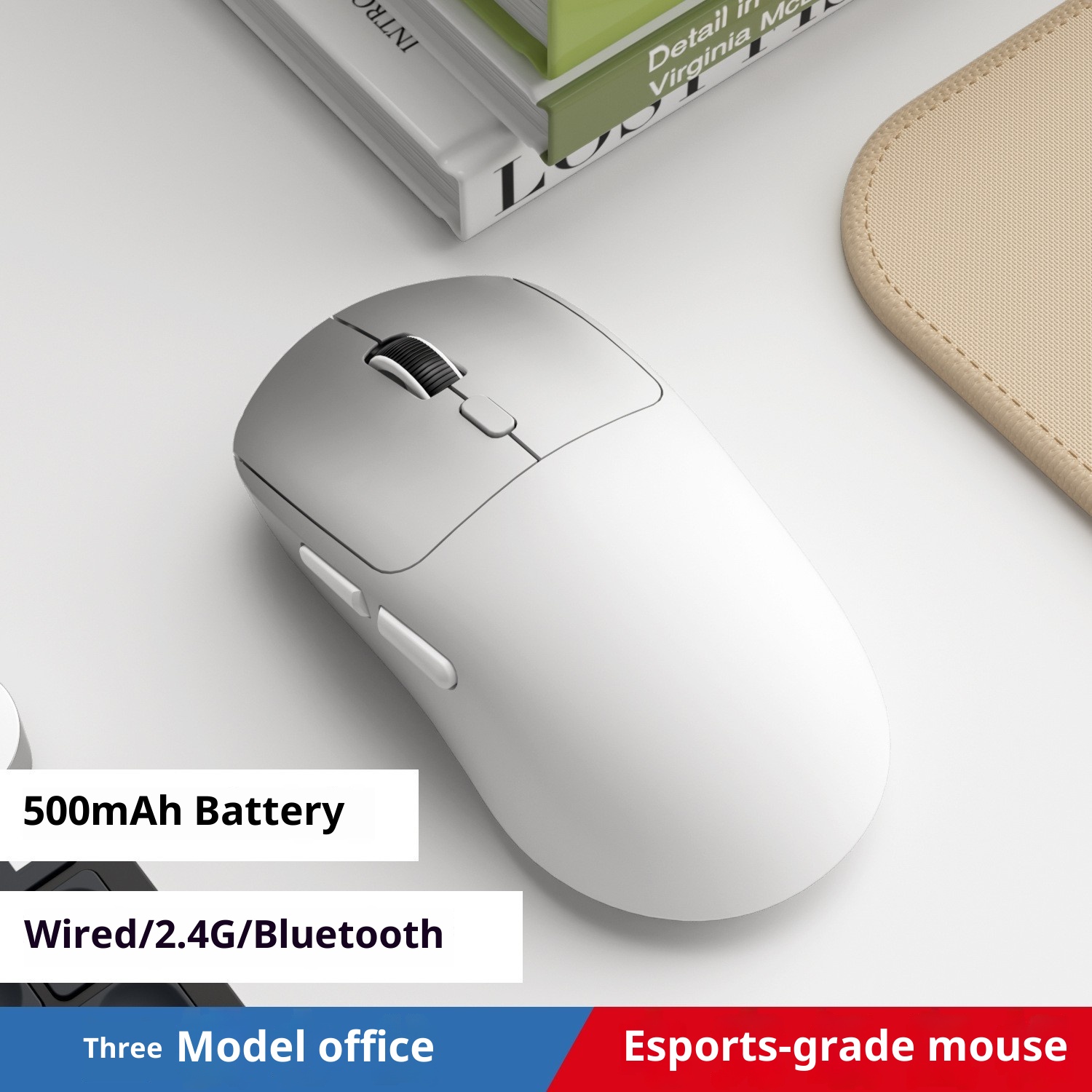 Bluetooth Wired Three-model Mouse Office Notebook Game Multi-color Mute Wireless Mouse 6