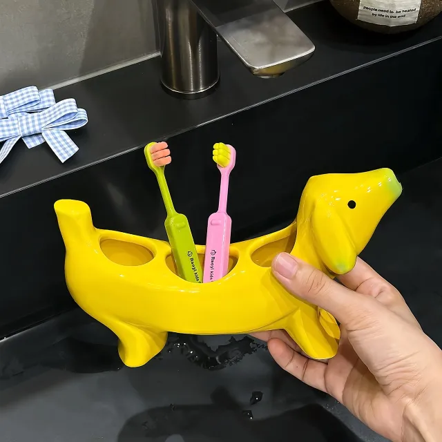 Banana Dog Electric Toothbrush Holder Bathroom Table Toothbrush Holder - Shop at LoveMi
