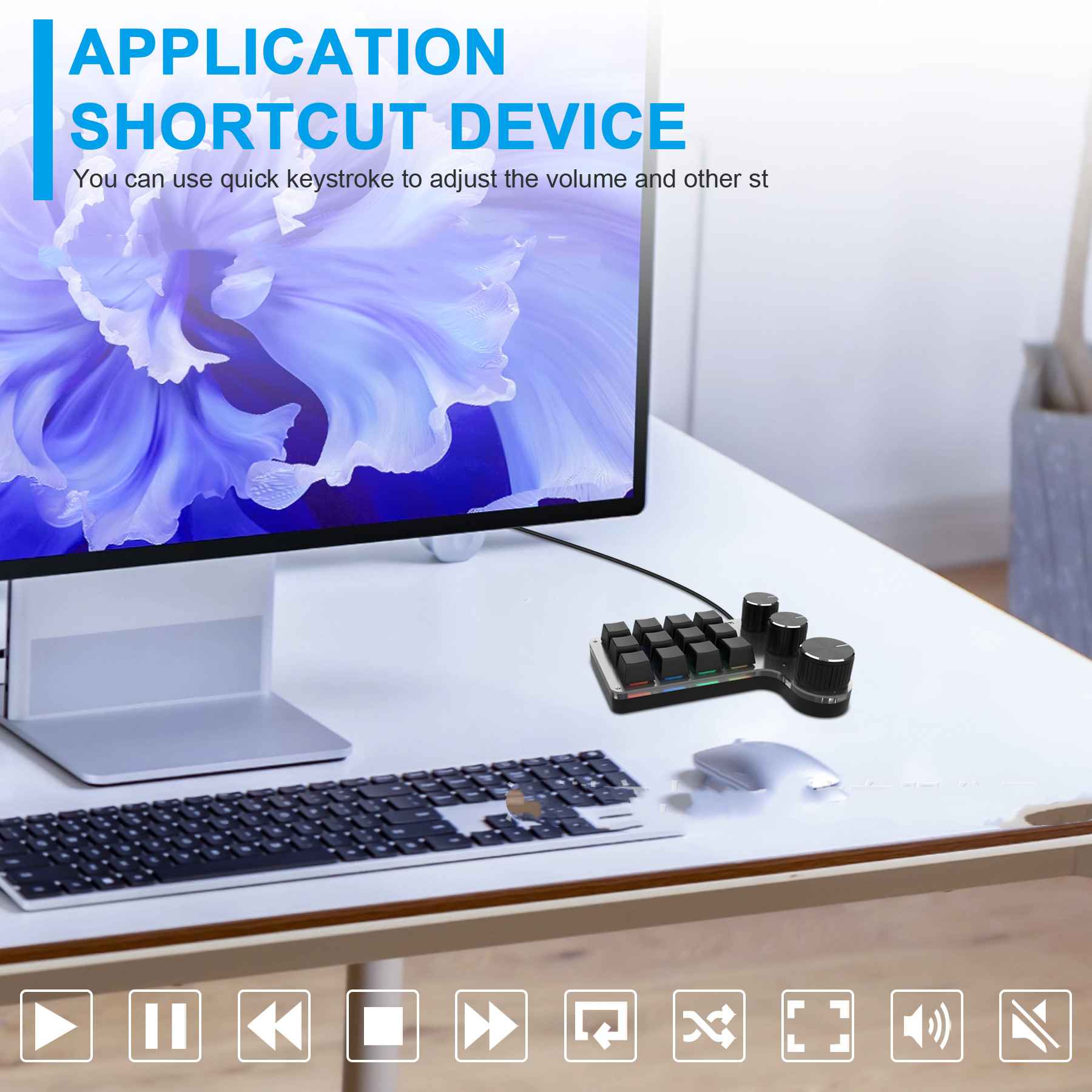 Trådløst Bluetooth-tastatur - Miniatyr 4