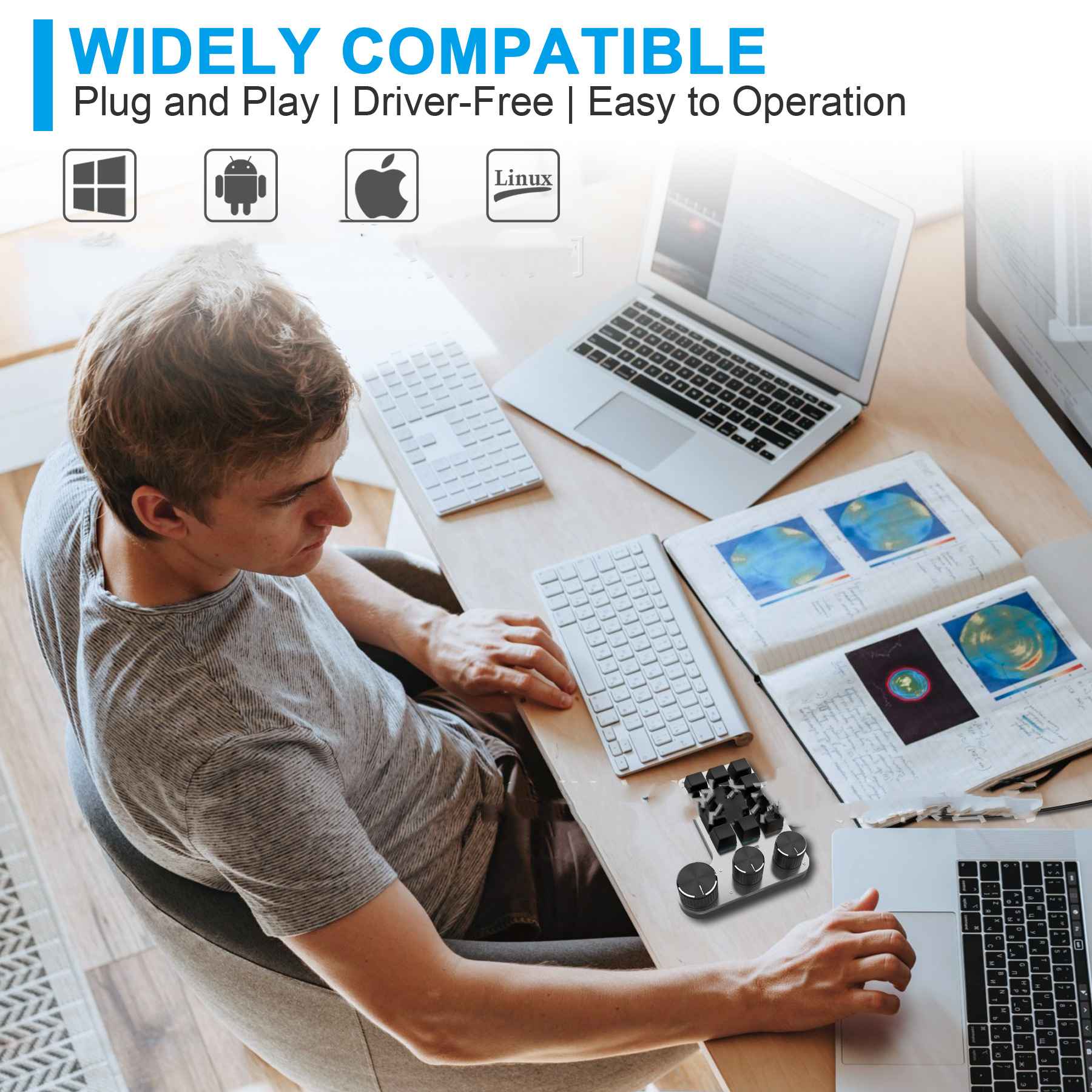 Trådløst Bluetooth-tastatur - Miniatyr 3