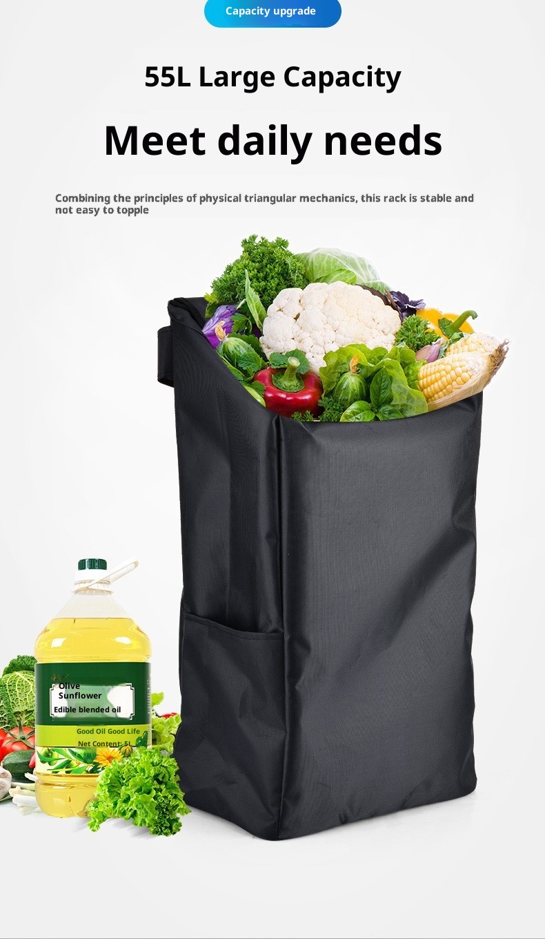 Aluminum Alloy Shopping Cart Pull Rod Folding Cart