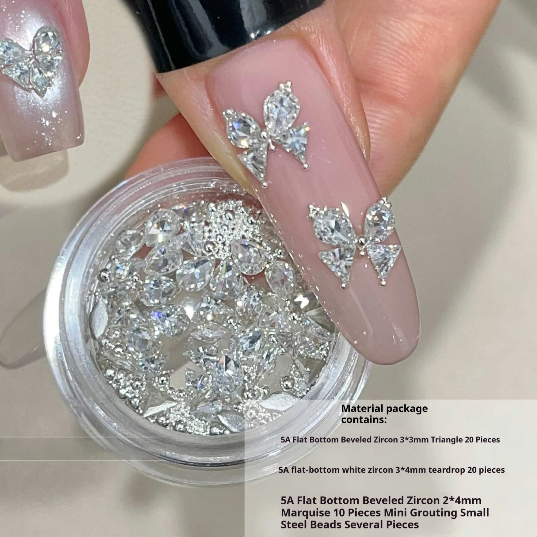 Diamond Material Package Nail Art Diamond Zircon Wearable Accessories