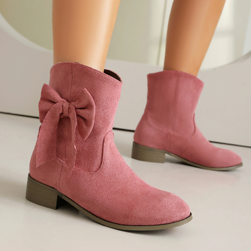 Women’s Low Heel Suede Boots