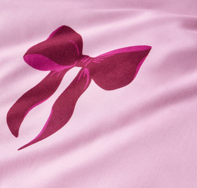 Bow Pattern Printing Bedding Set