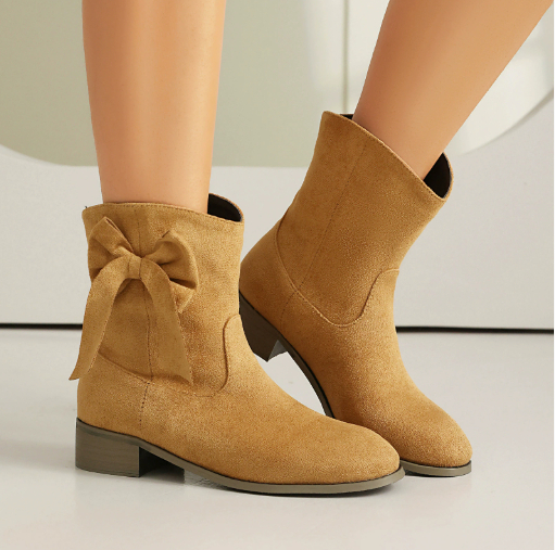 Women’s Low Heel Suede Boots